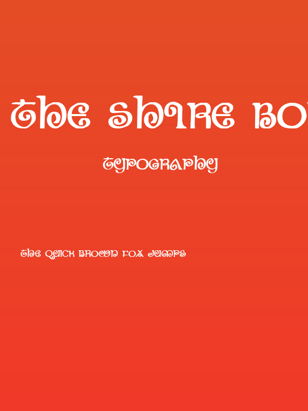 The Shire Bold Poster