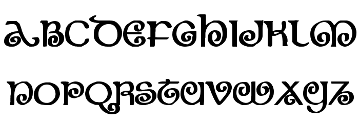 The Shire Bold Font LOWERCASE