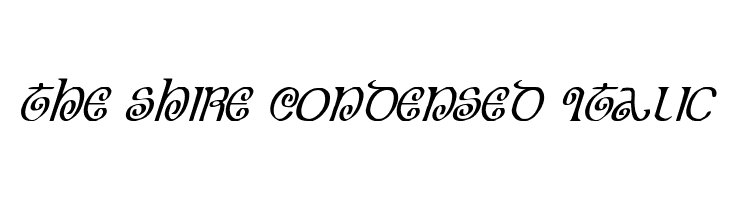 The Shire Condensed Italic  免费字体下载