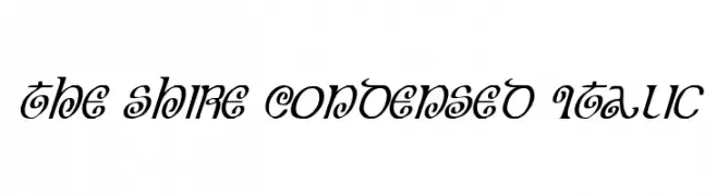 The Shire Condensed Italic  font caratteri gratis