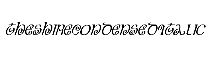 The Shire Condensed Italic  font caratteri gratis