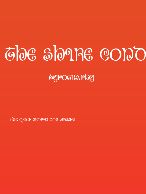 The Shire Condensed Poster