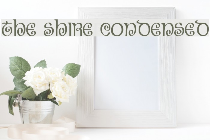 The Shire Condensed Font examples