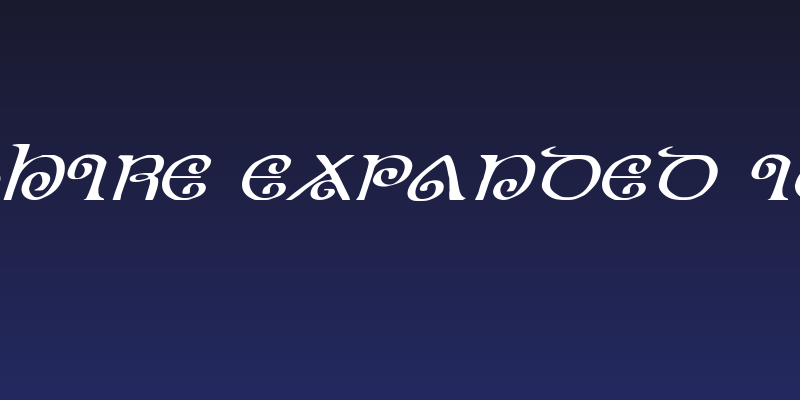 The Shire Expanded Italic Social Header