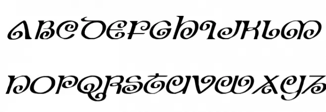 The Shire Expanded Italic Fonte MAIÚSCULAS