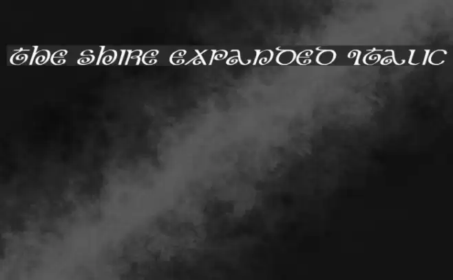 The Shire Expanded Italic 字体 examples