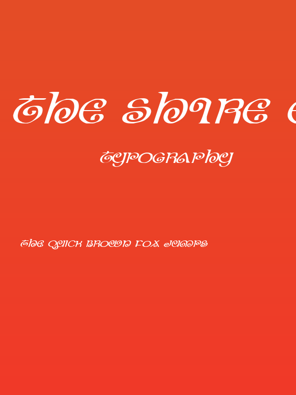 The Shire Expanded Italic Poster