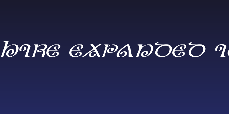 The Shire Expanded Italic Social Header