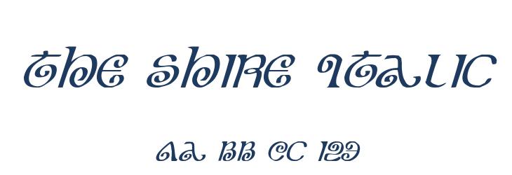 The Shire Italic Font Preview