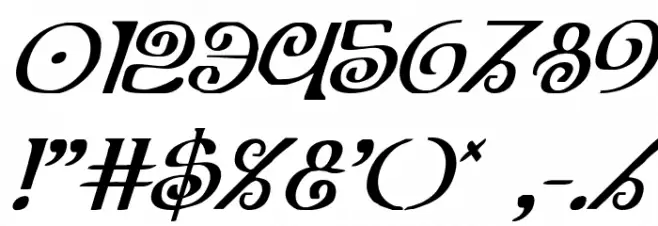 The Shire Italic Font OTHER CHARS