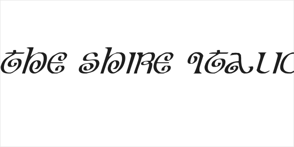 The Shire Italic Logo