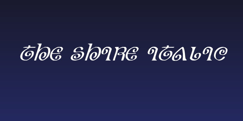 The Shire Italic Social Header