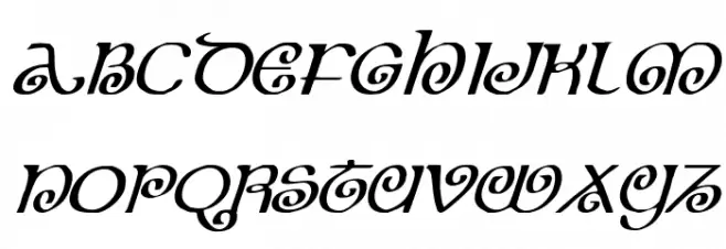 The Shire Italic Font Litere mici