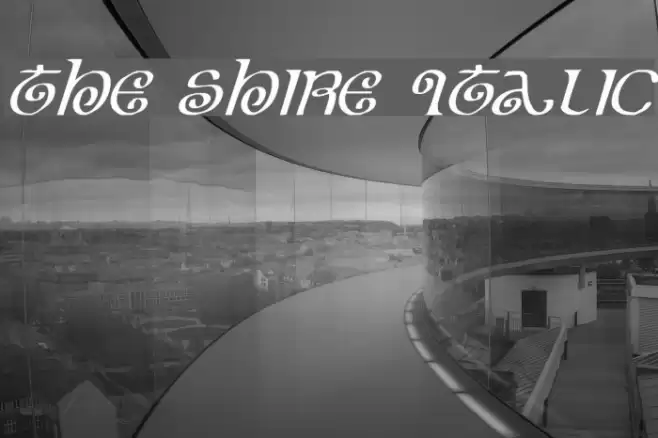 The Shire Italic Font examples