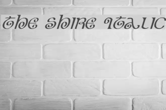 The Shire Italic Font examples