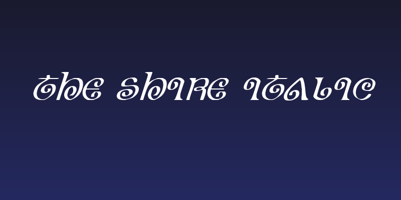 The Shire Italic Social Header