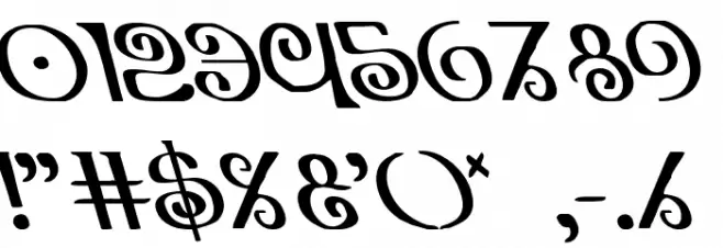 The Shire Leftalic Font OTHER CHARS