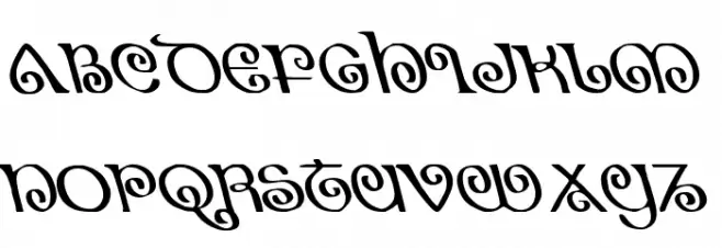 The Shire Leftalic फ़ॉन्ट अपरकेस
