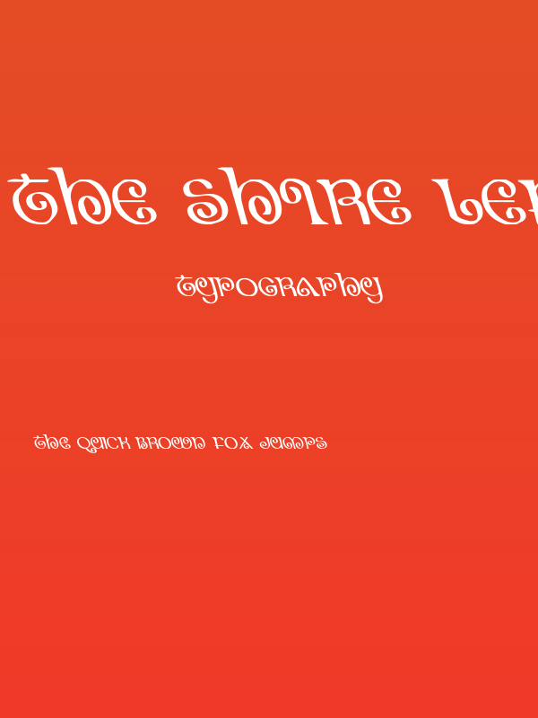 The Shire Leftalic Poster