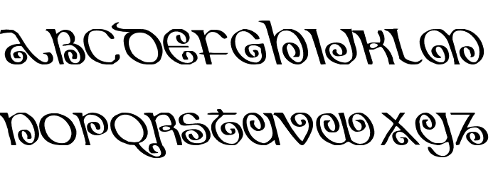 The Shire Leftalic Font LOWERCASE