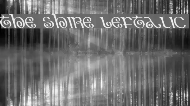 The Shire Leftalic Font examples