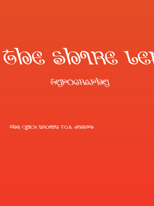 The Shire Leftalic Poster