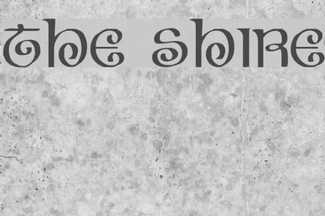 The Shire Font examples