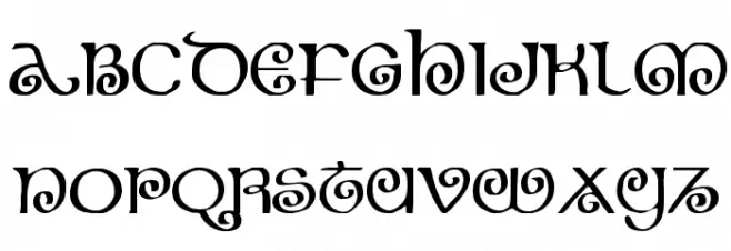 The Shire फ़ॉन्ट लोअरकेस