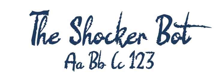 The Shocker Bot Font Preview