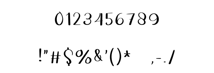The Shocking Font OTHER CHARS