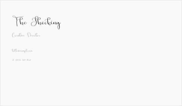 The Shocking Business Card