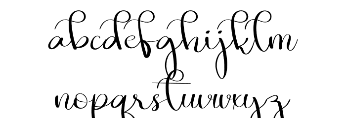 The Shocking Font LOWERCASE