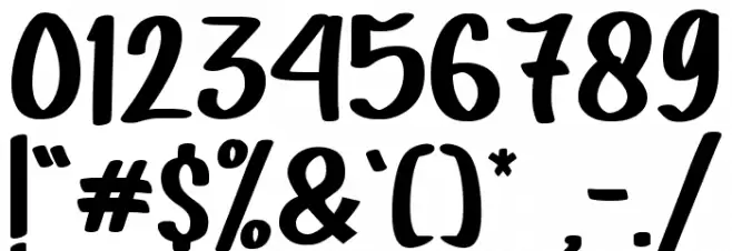 The Show - Personal Use Font OTHER CHARS