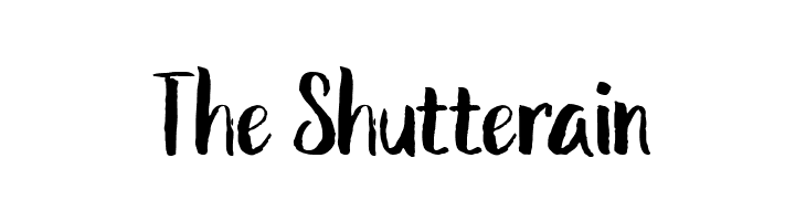 The Shutterain  フリーフォントのダウンロード