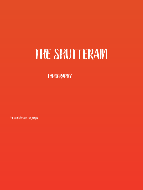The Shutterain Poster