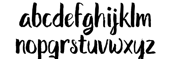 The Shutterain Font LOWERCASE