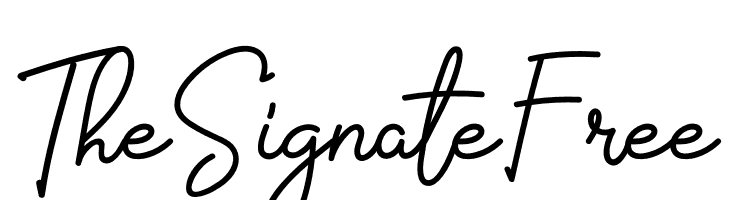The Signate Free  font caratteri gratis