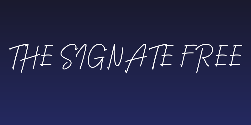 The Signate Free Social Header