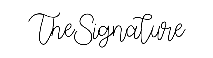The Signature  नि: शुल्क फ़ॉन्ट्स डाउनलोड