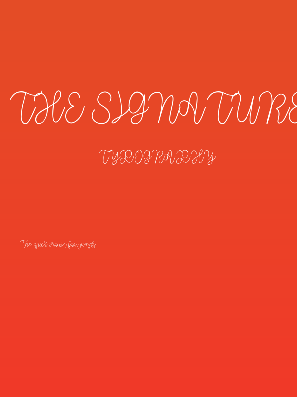 The Signature Poster