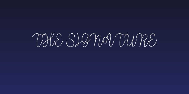 The Signature Social Header