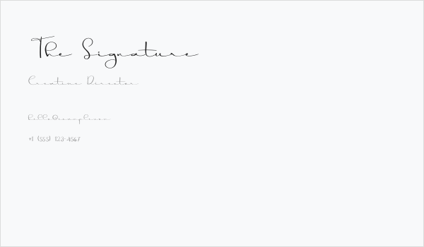 The Signature Business Card