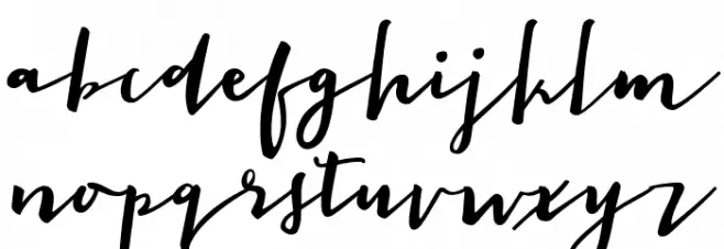 The Signer demo Regular Schriftart Kleinbuchstaben