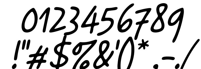 The Simple One Italic Font OTHER CHARS