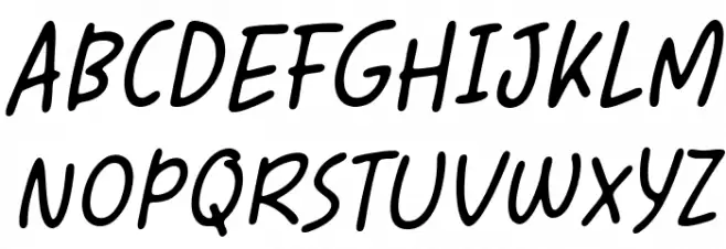 The Simple One Italic Polices MAJUSCULES