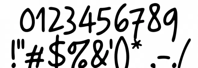 The Simple One Font OTHER CHARS