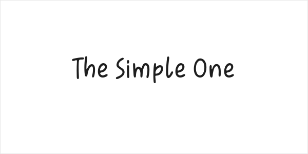 The Simple One Logo