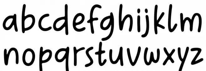 The Simple One Schriftart Kleinbuchstaben