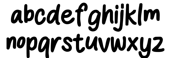 The Simsong Font LOWERCASE