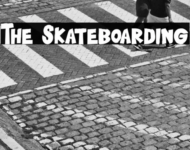 The Skateboarding Caratteri examples